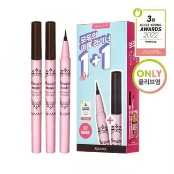 Kiss Me [1+1 ограниченное количество] Kiss Me Heroine Make Smooth Жидкая подводка для глаз N Double Special [1+1 Special] Deep Black