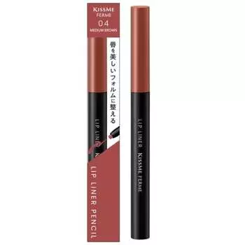 Kiss Me FERME Lip Liner N 04 Medium Brown 0.18g Hard-to-fall lip liner corner of mouth protruding type