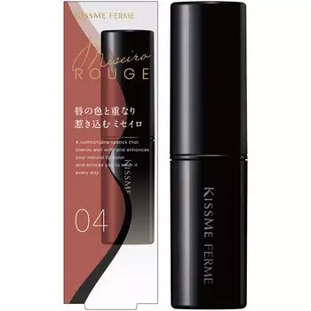 KiSS Me FERME Miseiro Rouge 04 Nudi Cinnamon Бежевый розовый с элегантным финишем Содержит увлажняющие сывороточные ингредиенты 3,7 г