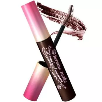 Kiss Me Heroine Make Long & Cours Advanced Film Mascara 6 г, 02 Коричневый, 1 популярная корейская косметика