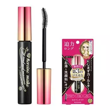 Тушь для ресниц Kiss Me Heroine Make Long & Curl Advanced Film 6 г, 01 Deep Black, 1 шт.
