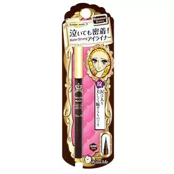 Kiss Me Heroine Make Smooth Liquid Liner P 0,4 мл, Romance Brown, 1 популярная корейская косметика