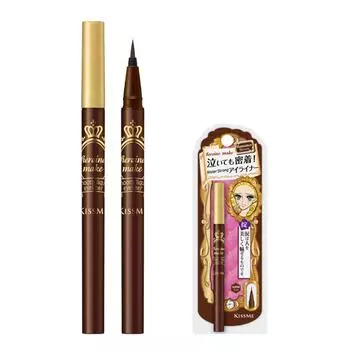 Жидкая подводка для глаз Kiss Me Heroine Make Smooth Liquid Liner P 0,4 мл, Romance Brown, 1 шт.