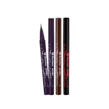 Kiss Me Жидкая подводка Heroine Make Smooth Liquid Liner Super Keep, глубокий черный цвет, 1 шт.