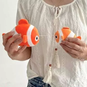 Kiss Models Dolphin Shark Doll Simulation Pull String Plush Sea Animal Plush Toys Toy Birthday Gift Style 1