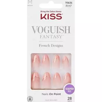 KISS Nail Tips Bogwisi Fantasy French Eclatant 28 pieces