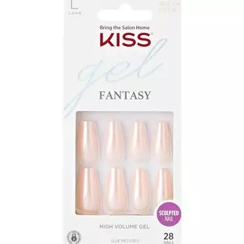 KISS Nail Tips Gel Fantasy Sculpted 28 pieces