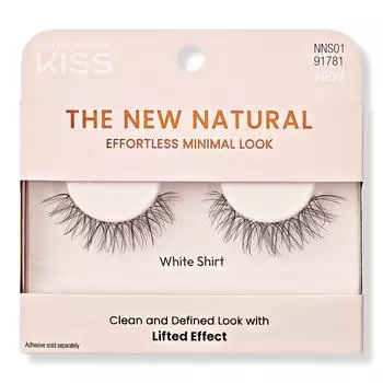 Kiss The New Natural False Eyelashes Белая рубашка 1 пара