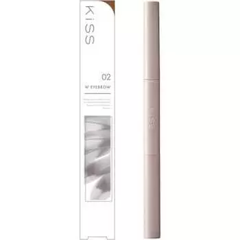 KiSS W Eyebrow N 02 Woody Brown Pencil 0.1g Powder 0.3g Eyebrow Pencil x Eyebrow Powder W End