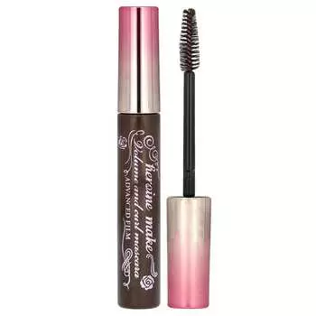 KissMe, Heroine Make, тушь для ресниц Volume & Curl, Advanced Film, оттенок #02 Brown, 6 г (0,21 унции)