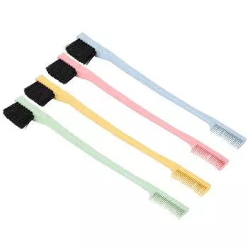 Кисть для бровей из пшеничной соломы, уникальная двойная головка для макияжа, кисть для бровей, косметические инструменты Blue