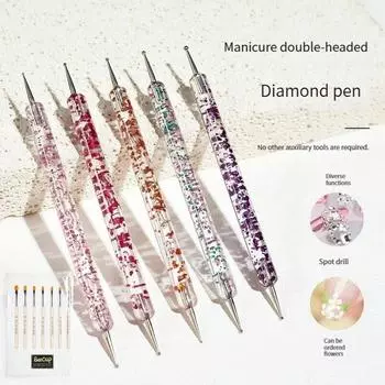 Кисть для дизайна ногтей, наконечник для рисования, резьбы, точек, 12 шт., лайнер FlatFan, акриловый гель, УФ-лак, инструмент для маникюра жёлтый