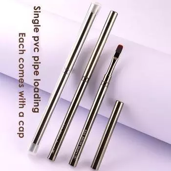 Кисть для дизайна ногтей с ручкой-шапочкой Гибкая щетина Деликатная работа кистью Плавный рисунок Нелиняющая кисть для ногтей Поставка для маникюрного салона H