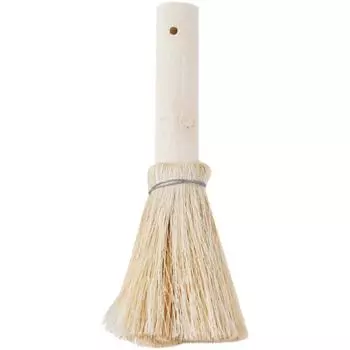 Кисть для горшков Натуральная коричневая проволочная щетка Пальмовая щетка для горшков Деревянная ручка Длинная ручка с антипригарным маслом Кухонный артефакт Кисть из кокосовой пальмы