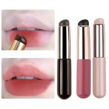 Кисть для губ Ilicone с чехлом Q Soft Fingertile Silicone Lipstick Brush Brush Concealer Brush Cosmetic Silicone Brush