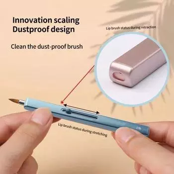 Кисть для губной помады, дизайн для равномерного нанесения, удобная ручка для женщин, удобное использование, блеск для губ, палочка для красоты, инструмент розовый