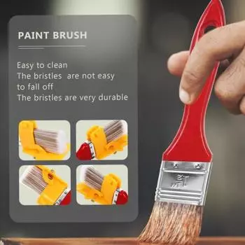 Кисть для художественного разделения цветов Артефакт Кисть для рисования с деревянной ручкой Мягкая гибкая щетина для масляной живописи красный