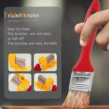 Кисть для художественного разделения цветов Артефакт Кисть для рисования с деревянной ручкой Мягкая гибкая щетина Аксессуары для кистей для масляной живописи красный