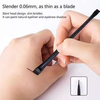 Кисть для контура бровей «Два в одном» Кисть для подводки бровей Профессиональная маленькая скошенная кисть для бровей Высококачественная кисть для подводки бровей OPP