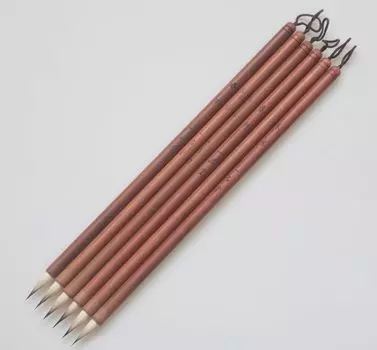 Кисть для копирования сутры Ippindo, маленькая, для каллиграфии, тонкая, 8 шт. Набор из 6 кистей для копирования сутры №.