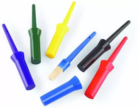 Кисть для копытного масла фиолетовая с колпачком