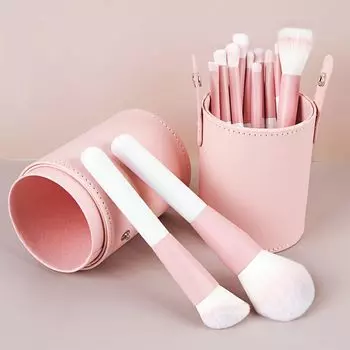 Кисть для макияжа 12 мягких кистей для макияжа, подходящих для пудры, популярный портативный набор для макияжа, части, кисти, набор, для начинающих, мощность, инструменты,