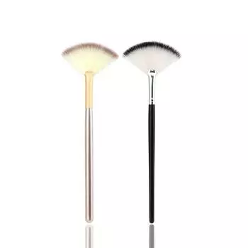 Кисть для макияжа для тональной основы, рассыпчатая кисть для пудры, кисть для теней для век, одна кисть, веерообразная кисть для макияжа, блестящая, мягкая, приятная для кожи, портативная