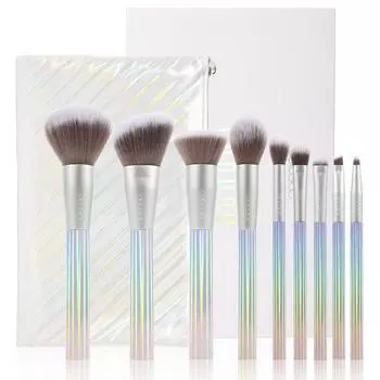 Кисть для макияжа docolor 9 Макияж Макияж Основа Тени для век Пудра Голографическая Поставляется с Супер Фиксацией Включает в себя Чехол для хранения Набор, Детали, Кисть, Кисть,