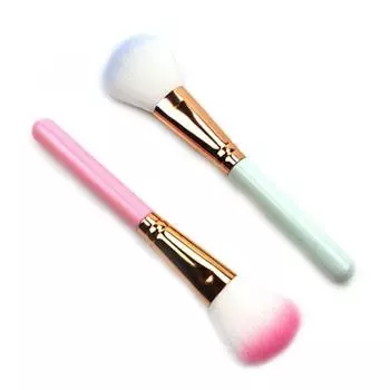 Кисть для макияжа Кисть для рассыпчатой пудры Кисть для румян Нейлоновая щетина для волос Пластиковая ручка Косметические кисти