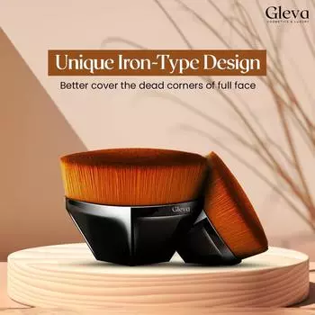 Кисть для макияжа, крем или безупречная косметика для пудры в защитном футляре (ЧЕРНЫЙ) (Черный шестиугольник) 100 gm