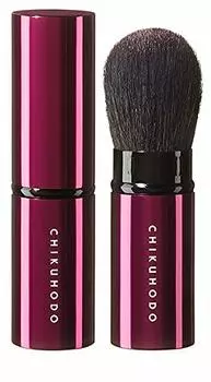 Кисть для макияжа Kumano Fude Chikuhodo Genuine Portable Series Brush Bristle Sokoho Hiroshima Powder/Cheek Material H-6