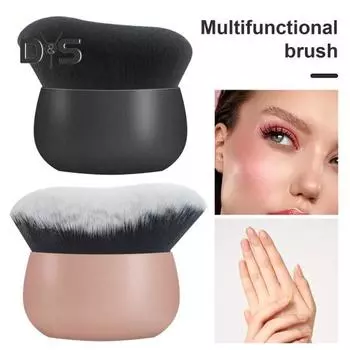 Кисть для макияжа Мягкая щетина Эргономичная ручка Контуры Выделения Косметическая кисть Набор кистей для макияжа для начинающих чёрный