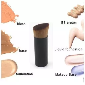 Кисть для макияжа с плоской косой головкой Кисть для лица Кисть для основы для румян Bb Cream Инструменты для макияжа