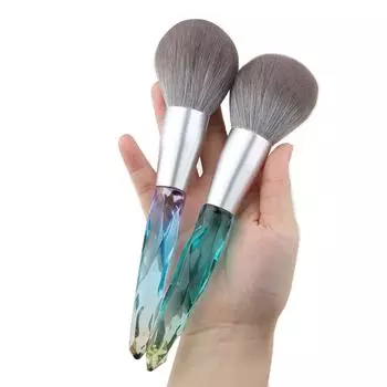 Кисть для макияжа с рассыпчатой пудрой большого размера, мягкие синтетические волосы, профессиональный пушистый веганский инструмент для макияжа, большая одинарная кисть для румян