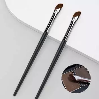 Кисть для макияжа с тонким косым углом, подводка для глаз, универсальная практичная косметическая серпница, тени для век, инструмент для бровей для ежедневного использования