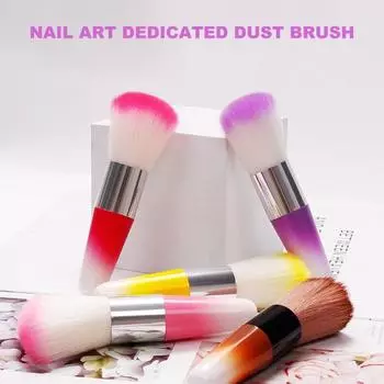 Кисть для макияжа, супермягкая щетина, нейлоновая кисть для тонального крема с защитой от выпадения пыли, кисть для очистки ногтей, косметические принадлежности фиолетовый