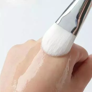 Кисть для нанесения маски для лица Мягкая кисть из силикагеля Размазывание Очищающая регулирующая пленка Чаша Beauty Spa Грязевая пленка Специальная белый