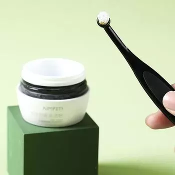 Кисть для нанесения пудры для собак, щетка для удаления пятен от слез у собак, многофункциональная щетка для удаления пятен от слез у собак чёрный