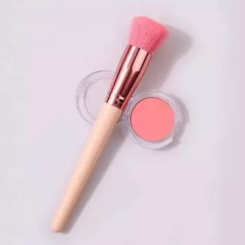 Кисть для нанесения румян Slope Blusher Stippling Brush, кисть для нанесения кремовых и жидких румян, многофункциональная кисть для контурирования пудры, инструмент для макияжа onesize