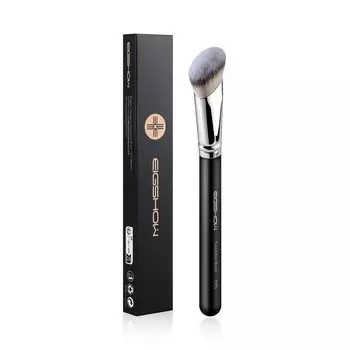 Кисть для нанесения тональной основы EIGSHOW Angle Brush Kabuki Brush Contouring Foundation Brush Высокоплотная синтетическая щетина для жидкой или кремовой основы E874