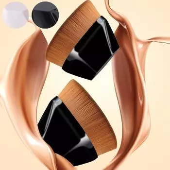 Кисть для нанесения тональной основы Magic Foundation Brush Petal Brush Портативная кисть для макияжа Beauty Makeup Tool чёрный