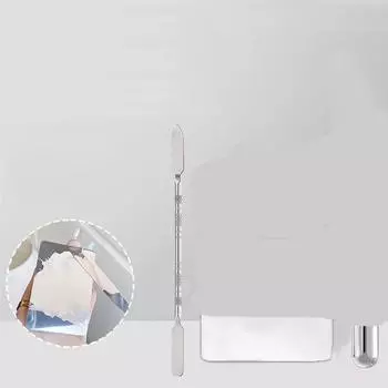 Кисть для нанесения тональной основы Палитра для смешивания тональной основы, помада из нержавеющей стали, палитра для смешивания теней с лопаточкой Инструменты для макияжа