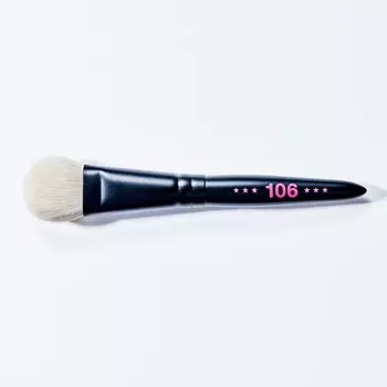Кисть для нанесения тональной основы yUKI Brush 106 Кисть для нанесения макияжа из натурального ворса Кисть для нанесения основы под макияж Кисть для нанесения румян ... Kumano Brush (Серия Petit) Макияж/Крем