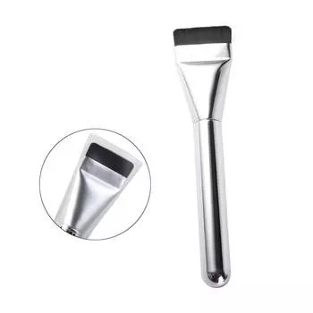 Кисть для нанесения жидкой основы Covered Liquid Foundation, легкая плоская кисть, однолинейная кисть для мужчин серебряный