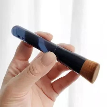 Кисть для нанесения жидкой основы с плоской головкой, скошенная кисть для нанесения тональной основы, кисть для контурирования лица, консилер, кисть для макияжа фиолетовый