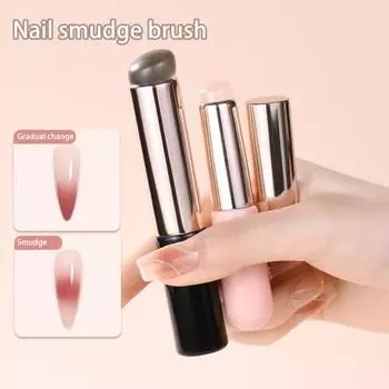 Кисть для ногтей Многоразовая силиконовая кисть для рисования ногтей Удобный портативный профессиональный маникюрный инструмент «сделай сам» для дома розовый