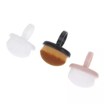 Кисть для ногтей с пряжкой, овальная гелевая пылевая очистка, кольцевая кисть для макияжа, маникюрные инструменты розовый