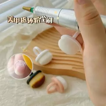 Кисть для ногтей с пряжкой Овальная гелевая пылевая щетка для чистки макияжа Кольцевая кисть Маникюрные инструменты