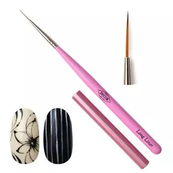 Кисть для ногтей Zecca Nail Studio Кисть для гелевых ногтей Инструмент для ногтей Кисть для гелевых ногтей с колпачком Отдельная гелевая кисть Самостоятельная гелевая кисть для ногтей Нейлоновая кисть для ногтей Кисть (zecca [LongLiner])