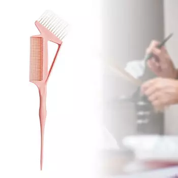 Кисть для окрашивания, расческа для окрашивания волос, многоразовый инструмент для окрашивания волос для фольгирования всех типов розовый